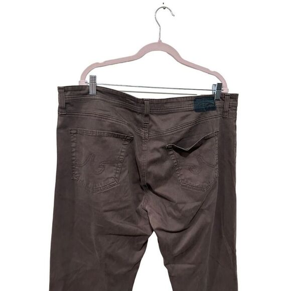 AG Adriano Goldschmied 5 Pocket The Protoge Straight Leg Brown Pants Size 40X34 - Picture 5 of 12